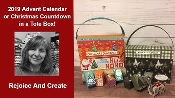 2019 Advent Calendar or Christmas Countdown in a Box DIY Tutorial