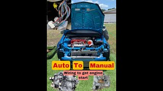 RSX Auto-to-manual conversion Engine Wire Start Part 1