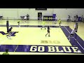 Michigan Volleyball Warmup and Blocking