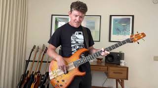 Duran Duran entire debut album bass cover in one take by Kristian Dunn