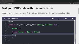 Create Your Own PHP array_filter: Step-by-Step Guide | Building a User-Defined array_filter in PHP