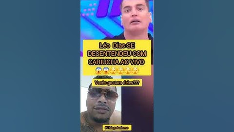 Léo Dias se desentende co. Cariucha o vivo