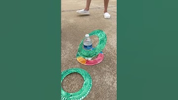 Paper Plate Ring Toss | Kids’ Activities with Random Household Objects Part 15