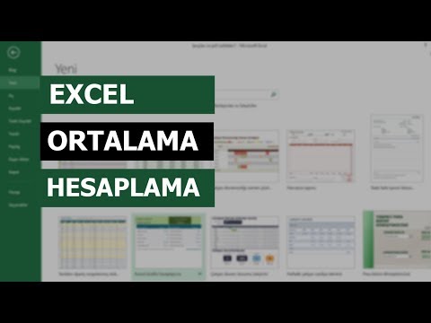 Video: Excel kullanarak ortalamayı nasıl buluyorsunuz?