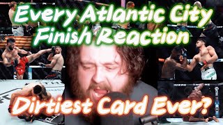 EVERY MMA GURU UFC ATLANTIC CITY FINISH REACTION!