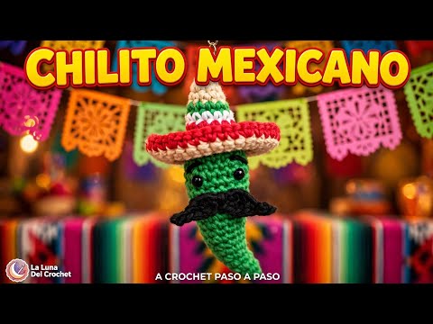 Crochet Mexican Chili Pepper / Crochet Knitted Keychain