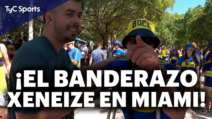 ¡BANDERAZO DE LOS HINCHAS DE BOCA EN MIAMI!🔵🟡El XENEIZE DEBUTA el LUNES vs. BENFICA en el MDC