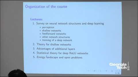 TRIAD Distinguished Lecture Series | Johannes Schmidt-Hieber Lecture 1 (of 5)