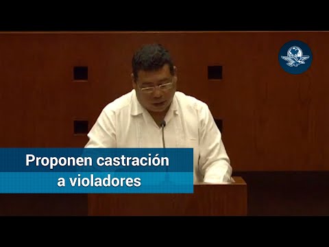 Diputado de Morena propone castración química para violadores