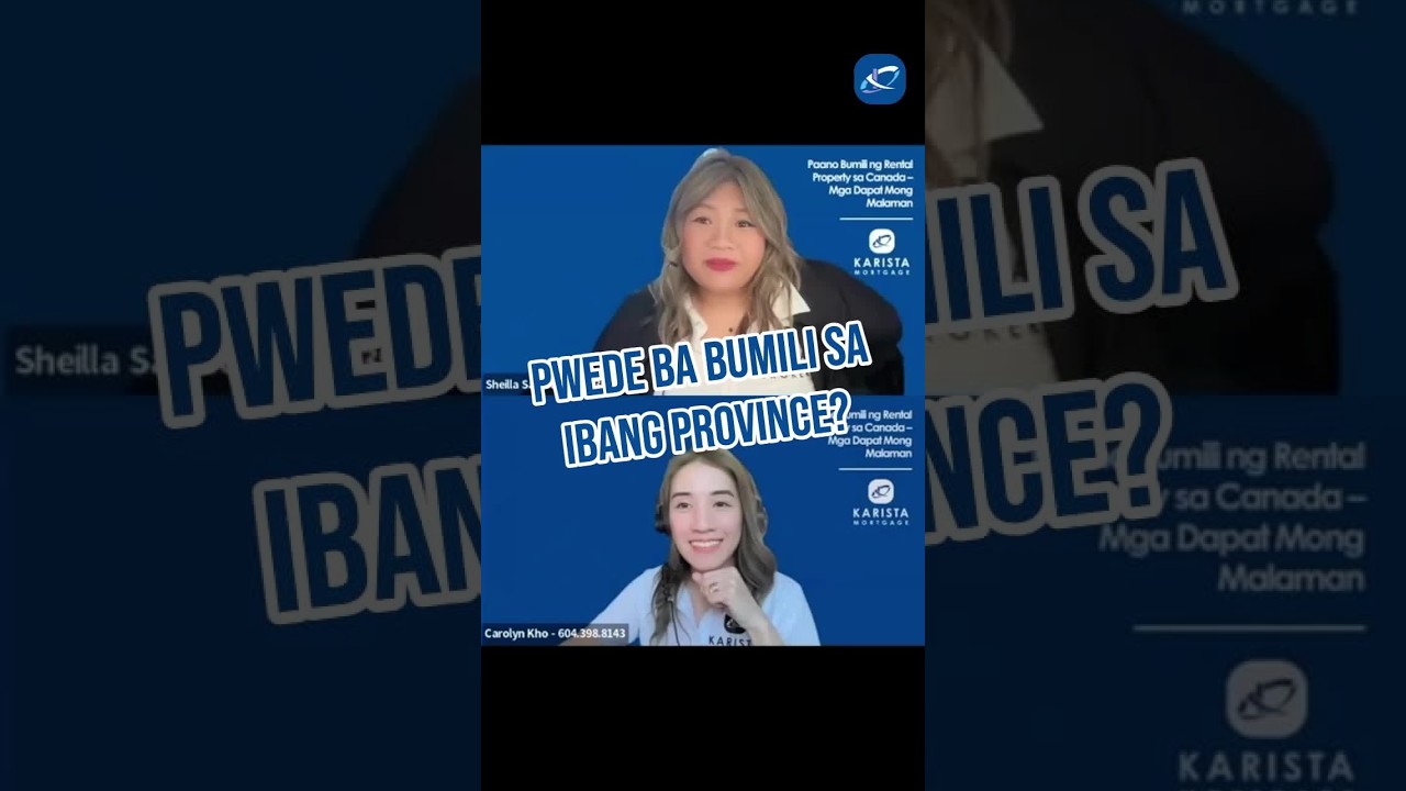 Nasa Ibang Province Ka? Pwede.

Yes, possible bumili ng property, even a rental property, in another province while you live elsewhere in Canada.

Your income, current housing situation, and the type of property you’re buying can all factor into your mortgage approval.

Thinking of buying across provinces? Let’s talk about your options.

💬 Connect with us: https://bit.ly/4e9g3sf