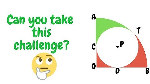Can you find  the area of the shaded region ? | Olympiad level maths problem.