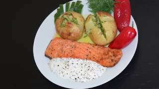 КРАСНАЯ РЫБА, ЗАПЕЧЁННАЯ В ДУХОВКЕ, С КАРТОФЕЛЕМ И ОВОЩАМИ! ПРОСТО!! ВКУСНО!! КРАСНАЯ РЫБА, ЗАПЕЧЁННАЯ В ДУХОВКЕ, С КАРТОФЕЛЕМ И ОВОЩАМИ! ПРОСТО!! ВКУСНО!!