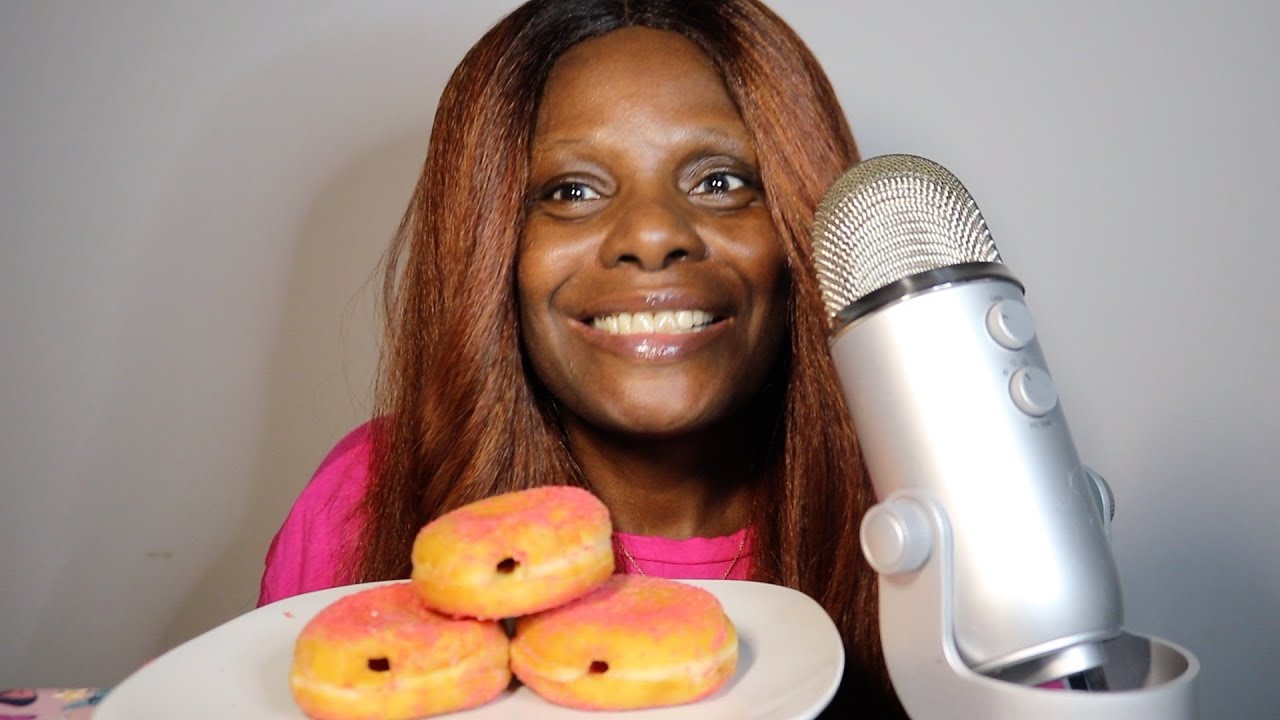 WATERMELON BURST DUNKIN' DONUTS ASMR EATING SOUNDS