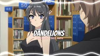 Dandelions - Ruth B. |edit audio|
