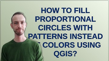 How to fill proportional circles with patterns instead of colors using QGIS?