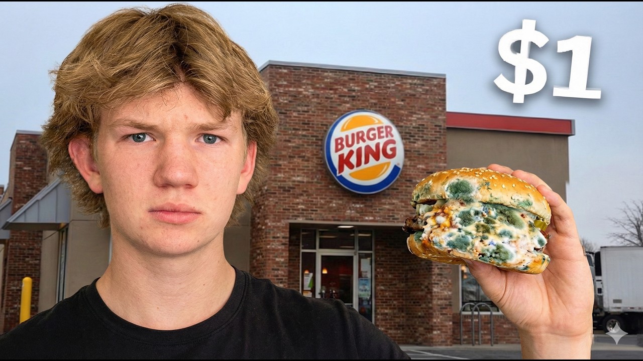 I tried to survive 50 HOURS on the LOWEST rated food items in my CITY