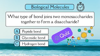 Biological Molecules Quiz 25 Challenging Questions Asa Level, Ib, Ap, Neet