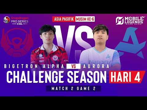 BTR VS RORA | SPS Mobile Challenge Season | MLBB | S6 Hari 4 | MATCH 2 GAME 2