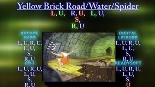 Dragons Lair: 10A Yellow Brick Road/Water/Spider  (Video Game Walkthrough)