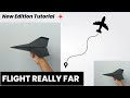 Ways to make a paper airplane fly farther