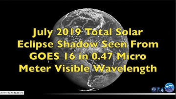 July 2019 Total Solar Eclipse as Seen From Space!
