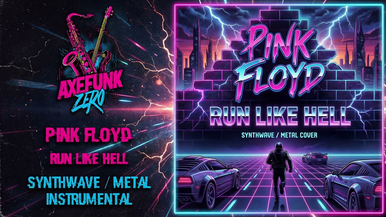 Pink Floyd - Run Like Hell - Synthwave / Metal Instrumental Cover
