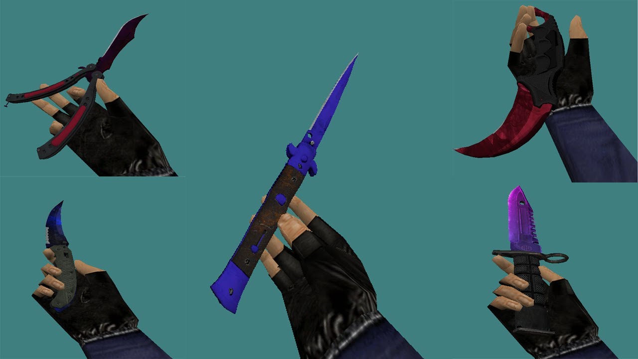 CS 1.6 | Pack cuchillos CS:GO (53 models)
