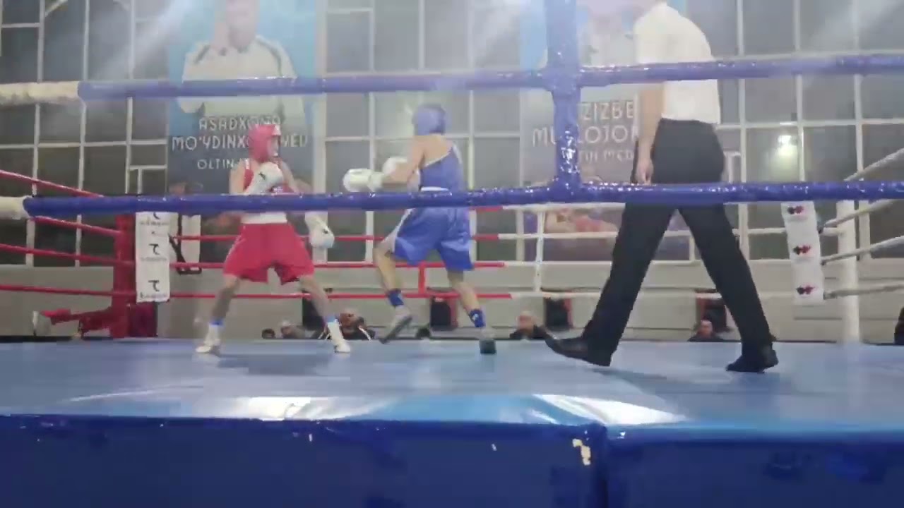 Чемпионат города Ташкента 🇺🇿🥊Рахмонов Бобур Дилшодович 🇺🇿🥊Синий угол Засудили Не отдав победу .⚖️
