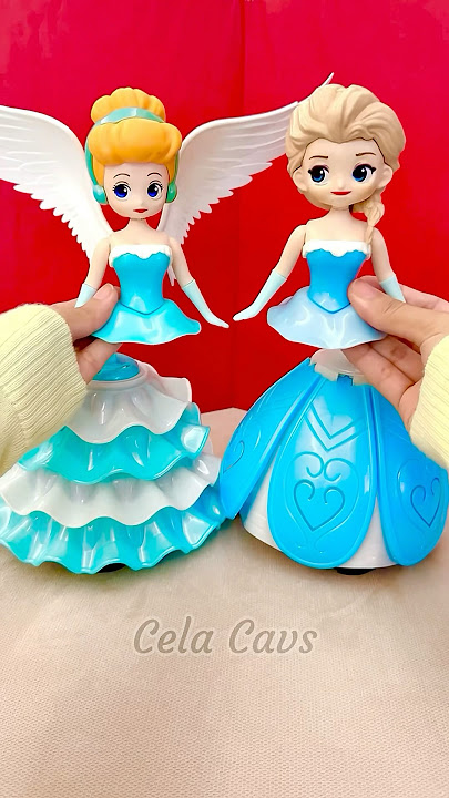 Transforming Disney Frozen Elsa and Cinderella! #elsa #nezha #shorts #satisfying #unboxing #ariel