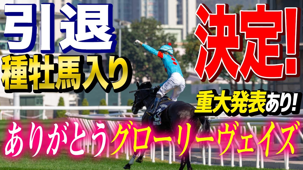 【最上級の感謝】香港ヴァーズで引退するグローリーヴェイズへの想いと重大発表があります！【節約大全】vol.960