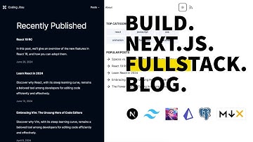 Building Next.js Fullstack Blog with TypeScript, Shadcn/ui, MDX, Prisma and Vercel Postgres.