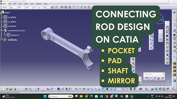 |Connecting Rod Design on Catia V5|#trending #cadtutorial |  Subscribe, Like and Share.| #gurgaon |