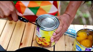 How to open a can with a knife