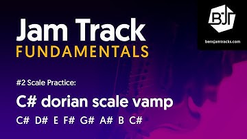 C# dorian scale vamp Jam Track - BJTF #2-2