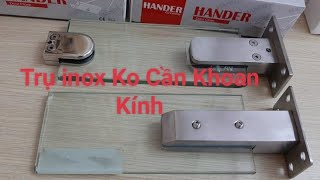 Trụ inox Đặc và Rỗng Không Khoan Kính Cho Lan Can Kính Cường lực