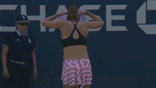U.S. Open accused of sexism after Alize Cornet penalized for taking off her shirt Profile