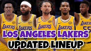 Los Angeles Lakers updated lineup as of August 17, 2026