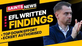 HOW SPYGATE DESTROYED SAINTS’ SEASON | EFL FINDING GIVEN