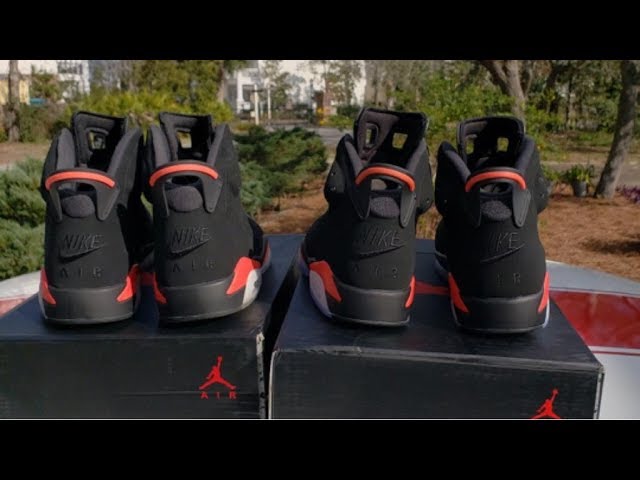 jordan retro 6 infrared original vs fake