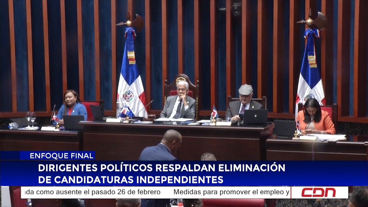 Dirigentes políticos respaldan eliminación de candidaturas independientes