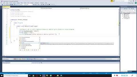 C# Dersleri-6 Karar Yapıları(if-else) Örnek#2-Şifre ve Kullanıcı Adı Kontrolü