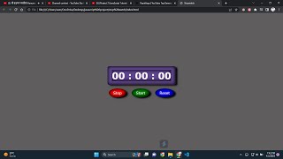 javaScript Tutorial in Hindi for Beginners - Create Stopwatch in JavaScript / html / css