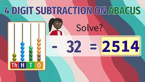 Learn 4-Digit Subtractions on Abacus | Conceptual Maths Grade 3 | Animated Content