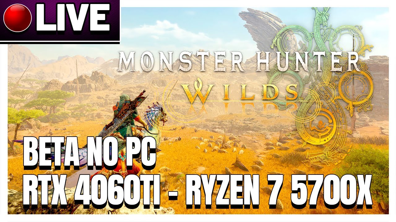 MONSTER HUNTER WILDS RYZEN 7 5700X / RTX 4060TI [ BETA NO PC