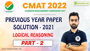CMAT 2022 I PREVIOUS YEAR PAER SOLUTION LOGICAL REASONING PART -2