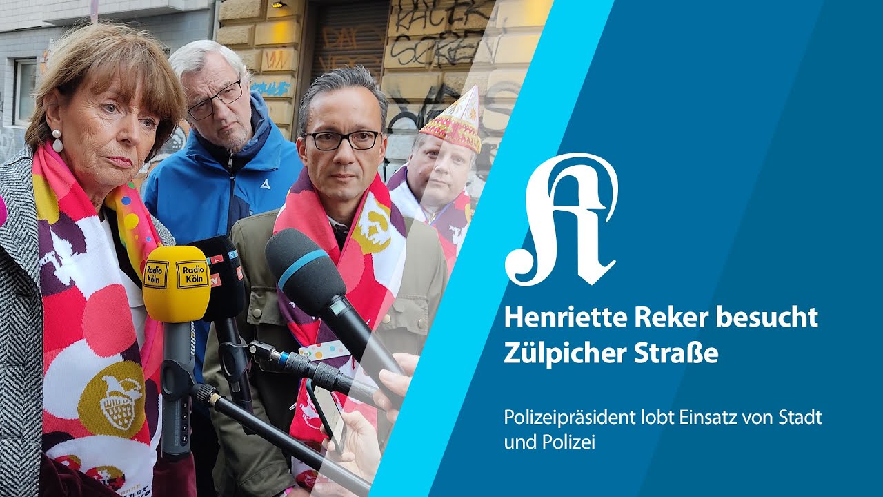 11.11. in Köln - OB Henriette Reker besucht die Zülpicher Straße | KStA