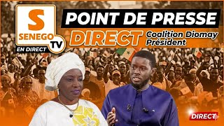 🚨Direct  Point de Presse  Coalition Diomaye president