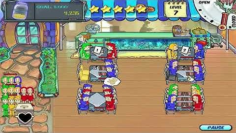 Diner Dash - Level #27 - Go with the Flo Fine Seafood Dining VII