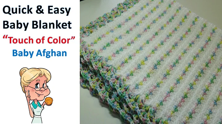 Quick & Easy Crochet Baby Blanket /Afghan "Touch o...