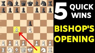 TOP 5 Fastest WINS in the Bishop's Opening
